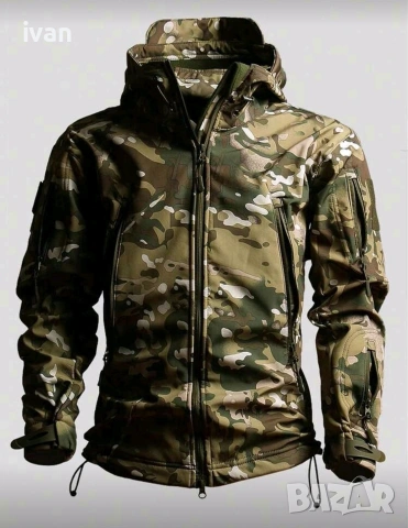 зимно - есенно тактическо яке с поларена подплата. размер м