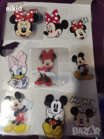 Мики и Мини Маус щампа термо апликация картинка за дреха блуза чанта, снимка 5 - Други - 24492681