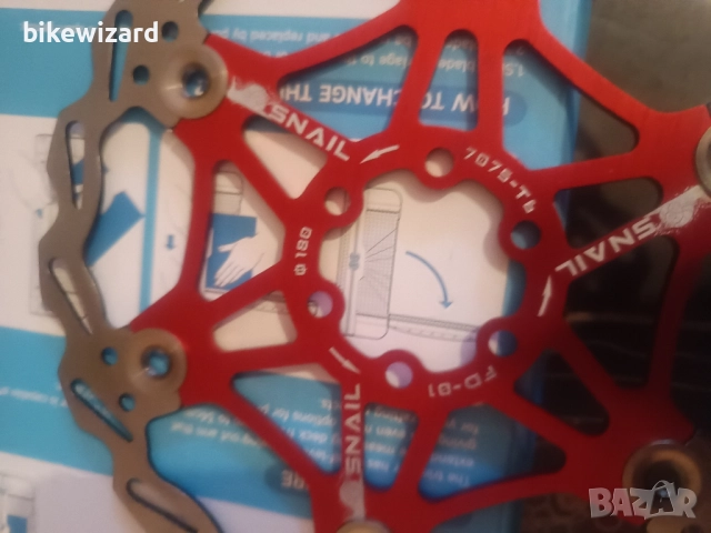 JaneEyre 180 mm. диск за велосипедна спирачка НОВ, снимка 3 - Части за велосипеди - 52152377