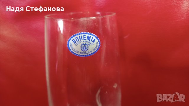 Комплект кристални чаши Бохемия BOHEMIA, снимка 10 - Чаши - 44399929