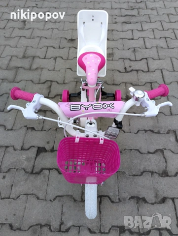BYOX Велосипед 12" PUPPY розов, снимка 11 - Велосипеди - 53531747