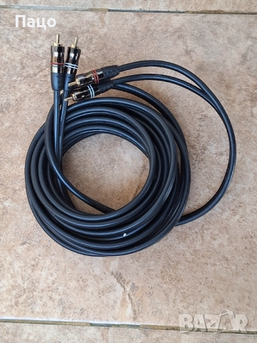 OFC HQ  Stereo Audio Cable Gold 5m, снимка 6 - Други - 52970603