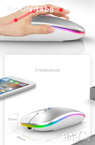 Безжична Bluetooth Мишка, снимка 5 - Други - 53768017