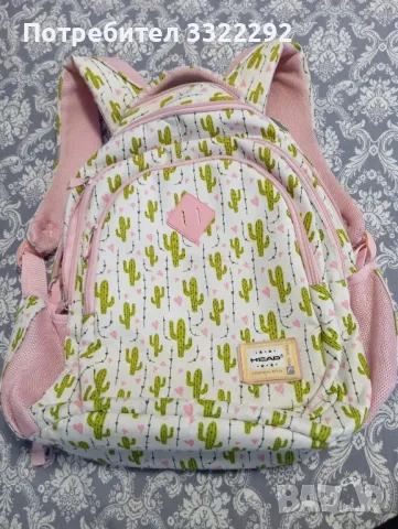 Детска раница Head с кактуси , снимка 3 - Раници - 47464163