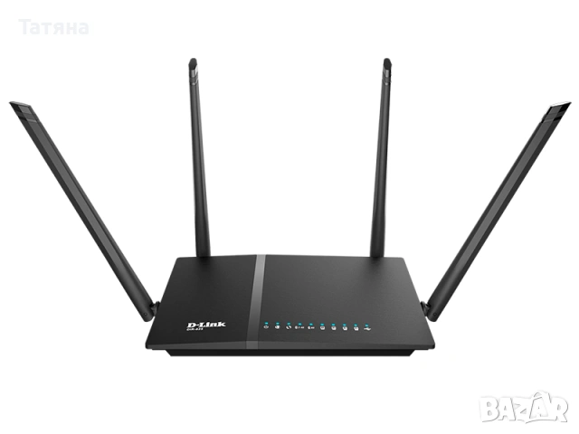 Двубандов рутер D-Link AC1200, 1167Mbps, 2.4GHz(300Mbps), 5GHz(867Mbps) Wi-Fi Gigabit