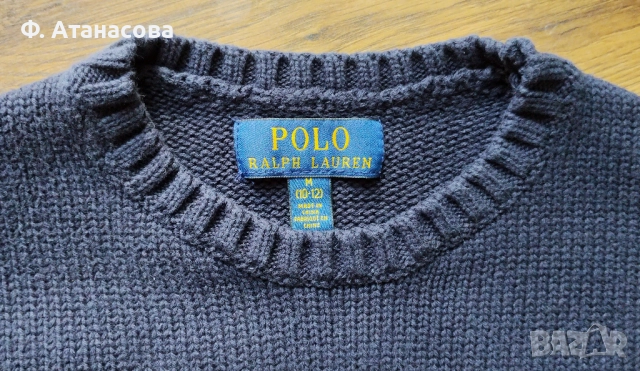 Оригинален пуловер RALPH LAUREN, размер 140-152, 9-11 години, като нов, снимка 4 - Детски пуловери и жилетки - 52842775