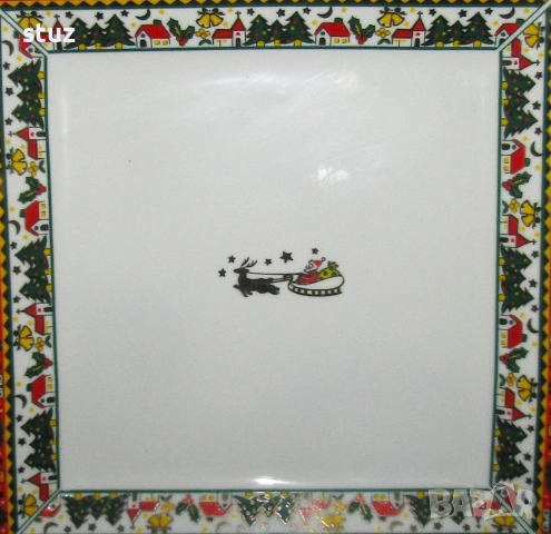 Порцеланово плато с коледни мотиви, ново, снимка 2 - Аксесоари за кухня - 52589425
