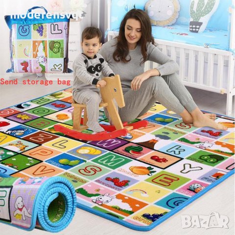 Топлоизолираща постелка за игра – килим двулицев