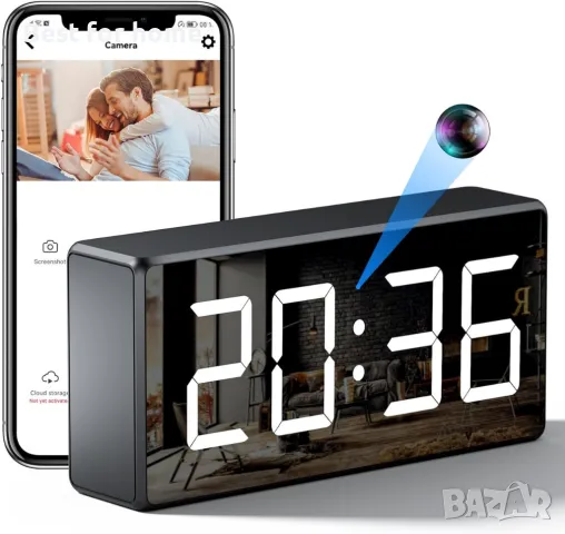 4K Wifi шпионска скрита в камера с TUYA ос GHYREX MC08, снимка 7 - Камери - 48832977