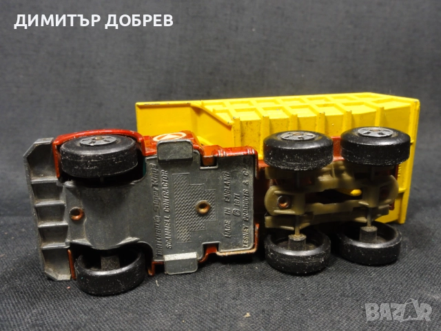 СТАРА РЕТРО МЕТАЛНА КОЛИЧКА SCAMMELL MATCHBOX SUPER KINGS , снимка 6 - Колекции - 51651783