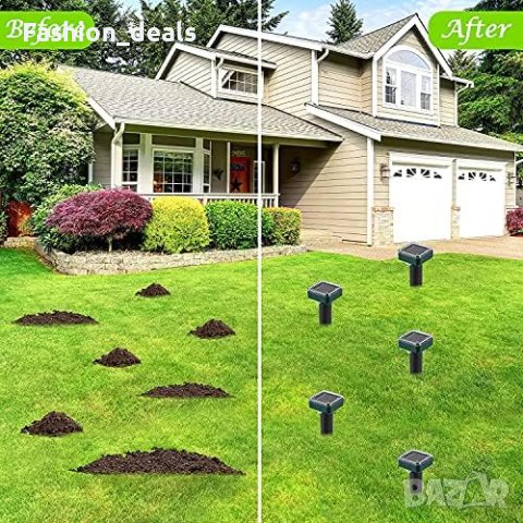 Нови 2 броя Слънчев Отблъскващ репелент за къртици мишки гризачи, снимка 6 - Други - 41650419