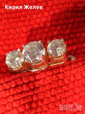 ПРЕКРАСНА СКЪПОЦЕННА СРЕБЪРНА АНГЛИЙСКА ОБЕЦА СРЕБРО 925 с БЛЕСТЯЩИ ФАСЕТИРАНИ ЦИРКОНИ 26514, снимка 17 - Обеци - 40532614