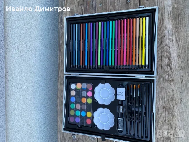 Детски комплект за рисуване RAGI, 145 части, в куфарче, розов, снимка 6 - Подаръци за рожден ден - 49014355