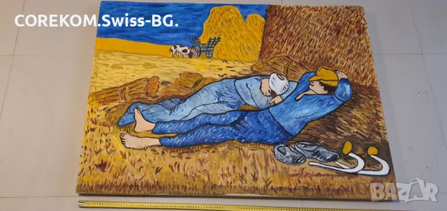 Van gogh ,Винсент  Ван Гог replica,реплика масло и акрил , снимка 3 - Картини - 41143637