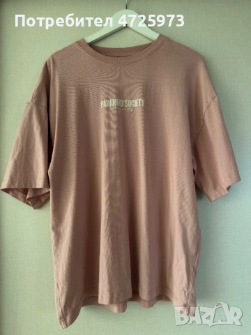 Розова Oversize тениска р-р L