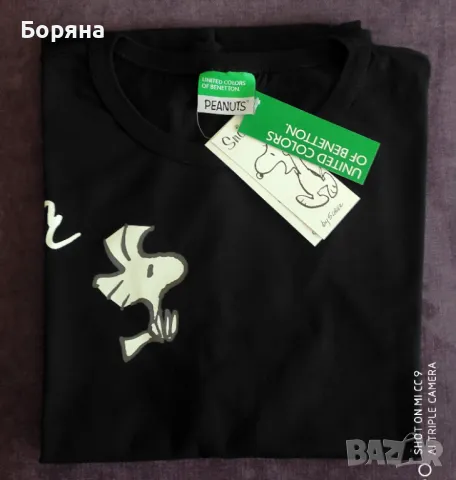 Benetton нова с етикет тениска Snoopy, снимка 5 - Тениски - 50058256