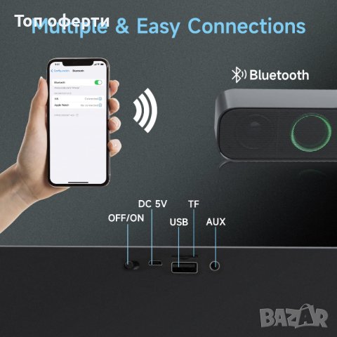 Преносим Bluetooth високоговорител Newage HA05 (черен), снимка 5 - Bluetooth тонколони - 41749545
