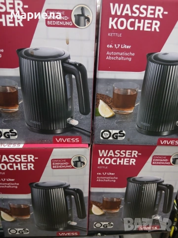 Кана за гореща вода 1,7 л. , 2200W / Vivess, снимка 7 - Кани - 53508663