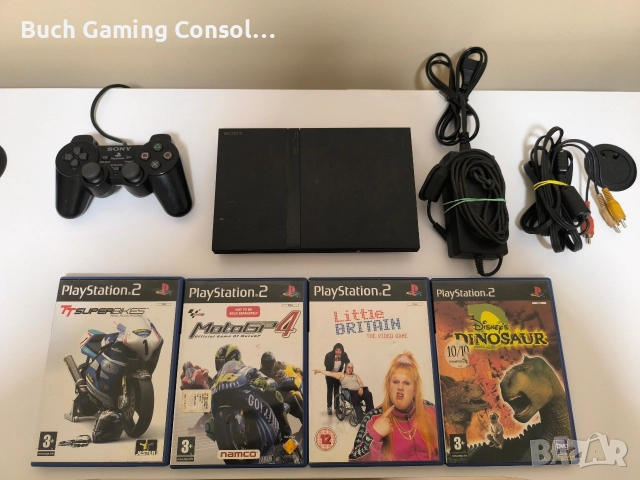Playstation 2 Slim / 4игри в перфектно състояние!