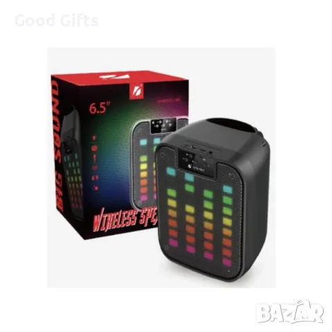Преносима безжична тонколона KTS 1841 6.5" BLUETOOTH, MP3, SD, светлинни ефекти