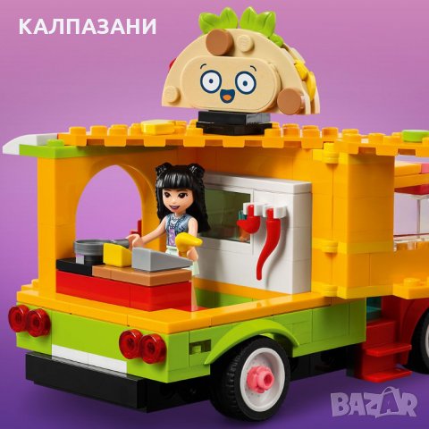 LEGO Friends Уличен пазар за храна 41701, снимка 5 - Конструктори - 35879079