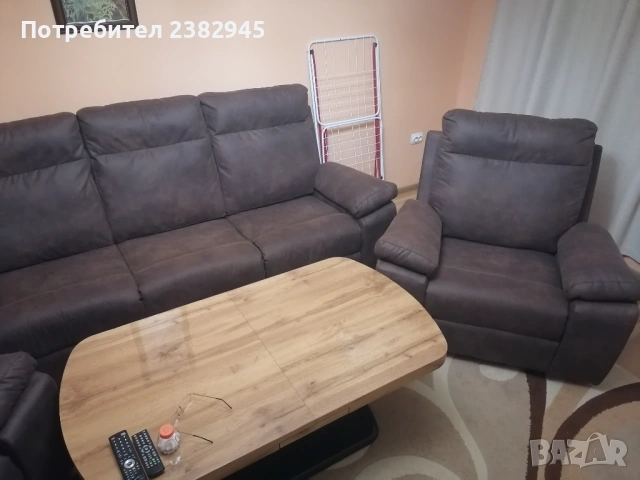 Холна гарнитура, снимка 4 - Дивани и мека мебел - 53818759