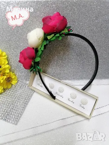 Китка за коса с божури,вариант 8, снимка 5 - Аксесоари за коса - 48152211