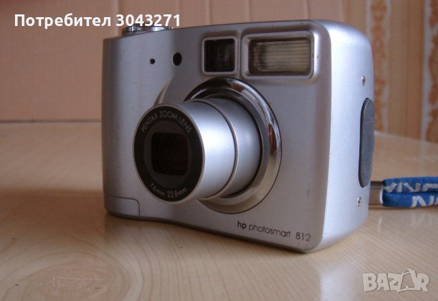  HP PhotoSmart 812 Цифров фотоапарат 4.1MP – сребрист, снимка 3 - Фотоапарати - 44403978