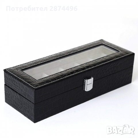 Кутия за съхранение на часовници от еко крокодилска кожа , снимка 6 - Други - 35761289