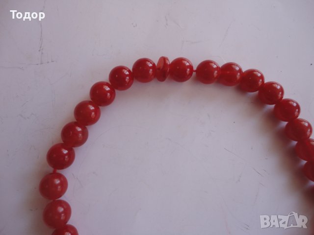 Стара червена броеница , снимка 7 - Колекции - 40165084