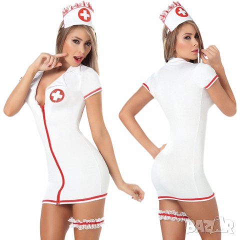 Секси костюм на медицинска сестра - Код 1250, снимка 1 - Бельо - 38803302