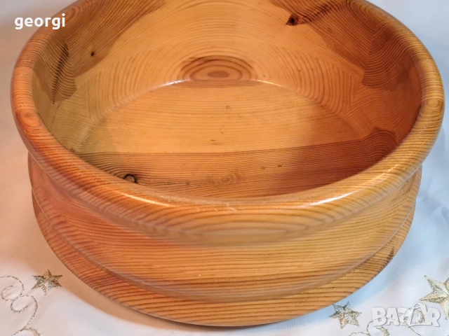 голяма дървена купа 32/2, снимка 3 - Аксесоари за кухня - 53064896