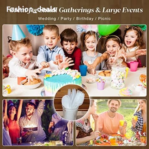 Нова опаковка от 100 прозрачни пластмасови ножа Къмпинг Парти Кетъринг, снимка 7 - Други стоки за дома - 41928549