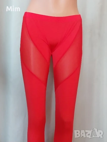 L Червен ,прозрачен, еластичен клин , снимка 2 - Клинове - 50650408