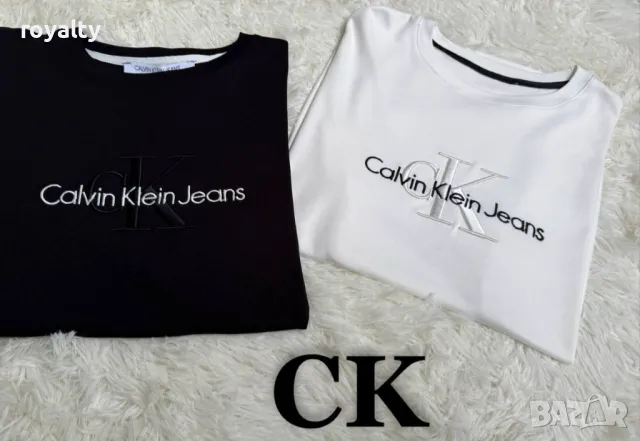 Памучни дамски тениски Ck Различни цветове , снимка 3 - Тениски - 50413782