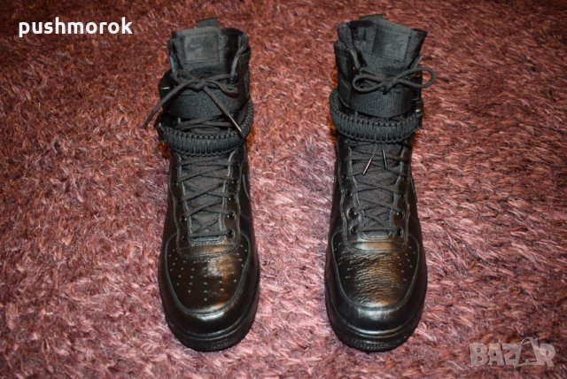 Nike SF-Air Force1 Triple Black 46 номер, снимка 6 - Маратонки - 36005071