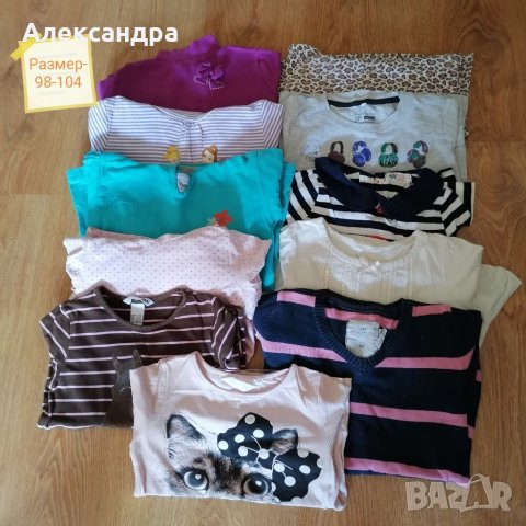 Лот от блузки за момичета размер 98см-104см, снимка 1