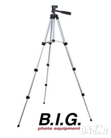 Оригинал B.I.G. К-т Немски СТАТИВ 40-126см с Кейс за Смартфони Фотоапарати Екшън Камери GoPro БАРТЕР, снимка 9 - Чанти, стативи, аксесоари - 51099168