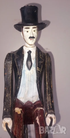 Стари дървени големи фигури ,ръчна изработка, снимка 3 - Декорация за дома - 51032325