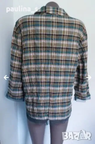 Два броя / Дамска памучна риза в каре / голям размер , снимка 14 - Ризи - 36505846