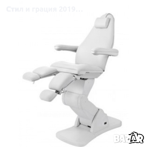 Стол за педикюр Cubo (5 мотора) - тъмно сив/бял