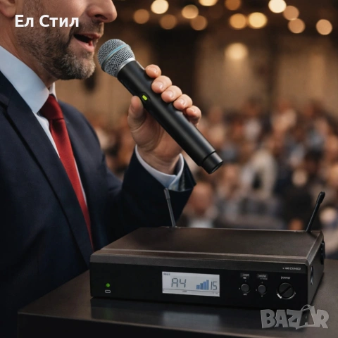 Професионален безжичен вокален микрофон за сцена и студио BLX, снимка 3 - Микрофони - 53804523