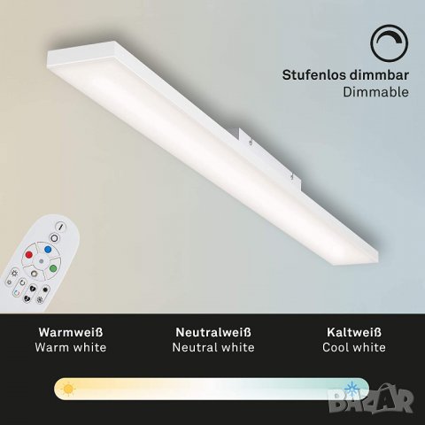 BRILONER Lighting - LED панел, LED плафон, димируем, без рамка, контрол на цветната температура, RGB, снимка 2 - Лед осветление - 39962276