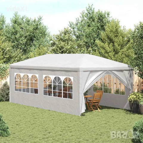 vidaXL Парти шатра, 3х6 м, бяла, снимка 2 - Палатки - 56148299