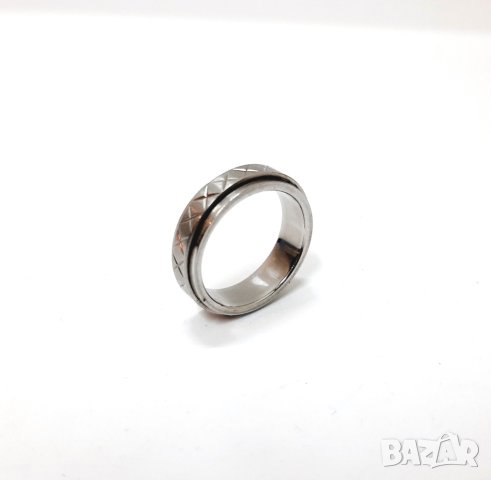 Пръстен(халка), неръждаема стомана(1.3), снимка 3 - Пръстени - 42652213
