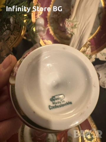 ☕✨ Изключителен антикварен порцеланов сет – началото на ХХ век ✨☕, снимка 9 - Антикварни и старинни предмети - 53462169