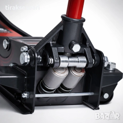 Нископрофилен хидравличен крик KraftRoyal 4T с двойна помпа 75-510 мм, снимка 2 - Други инструменти - 53024284