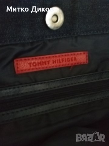 Tommy hilfiger маркова чанта промазан плат39х24х16см, снимка 12 - Чанти - 40622039