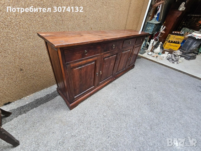 Контрабюфет в стил Рустик изработен изцяло от дърво, снимка 3 - Бюфети - 53569838