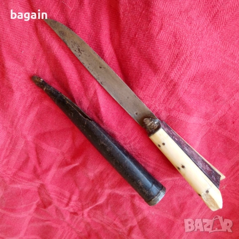 Османски ятаган. нож. Крит., снимка 2 - Антикварни и старинни предмети - 53147428